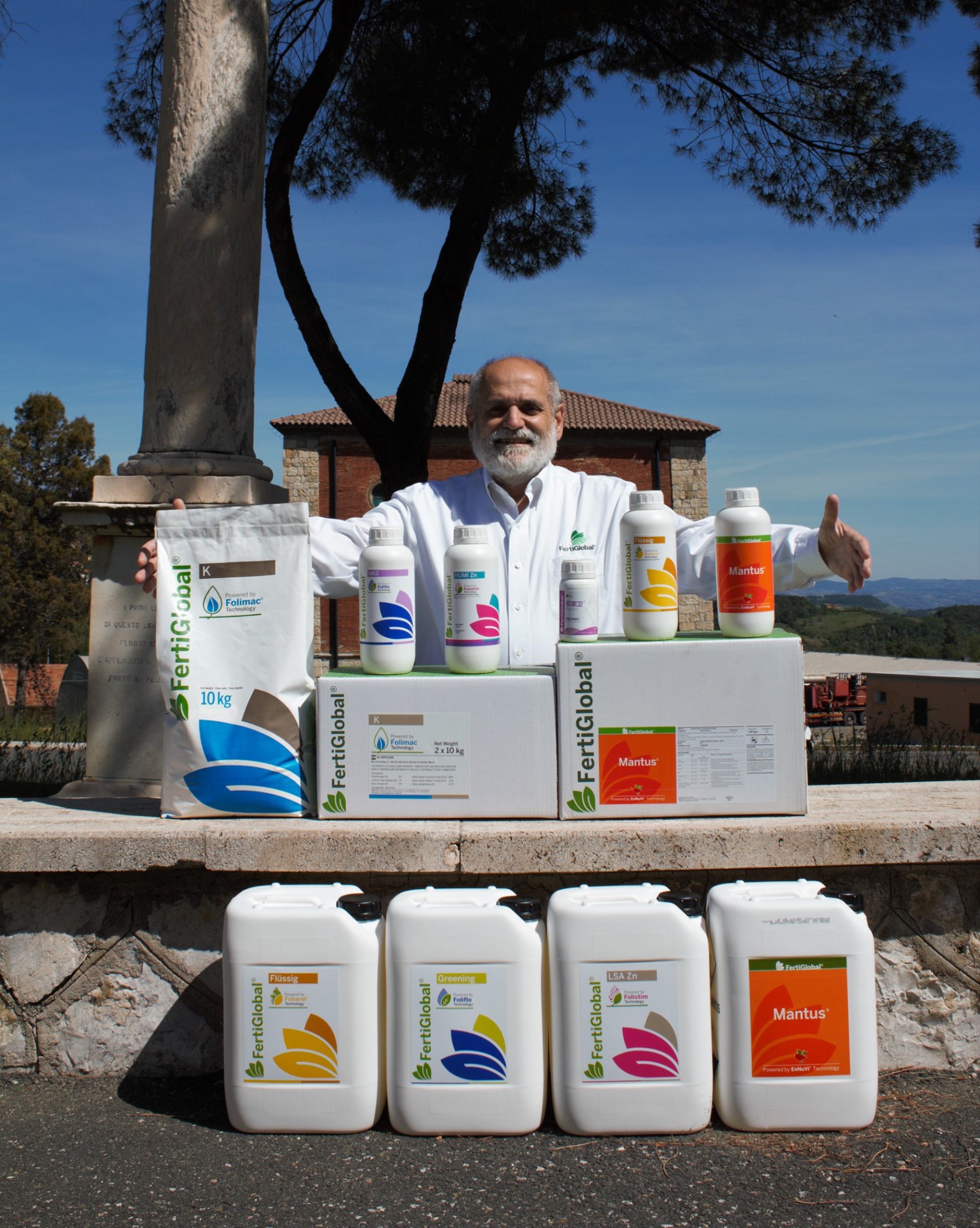 Emilio Spinelli, Vice President of Operations, surrounded by our rich product line-up.
